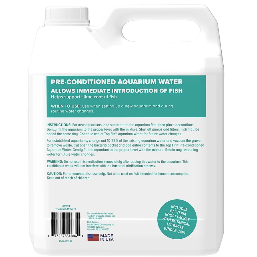 PetSmart Top Fin Pre-Conditioned Aquarium Water for Healthy Fish – Ready to Use