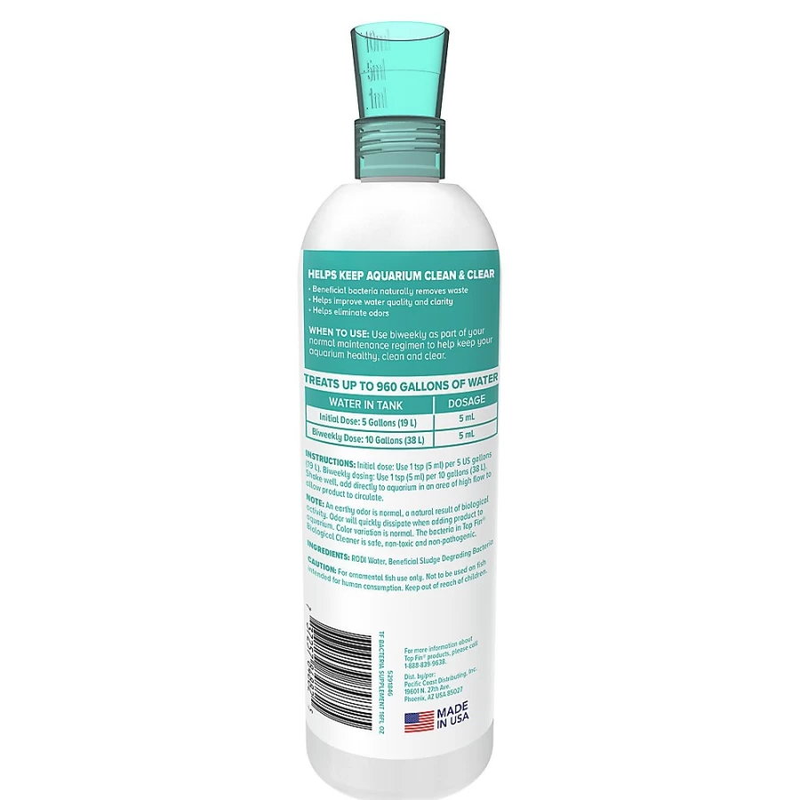 PetSmart Top Fin Biological Aquarium Cleaner - Maintain Crystal Clear Fish Tank Water