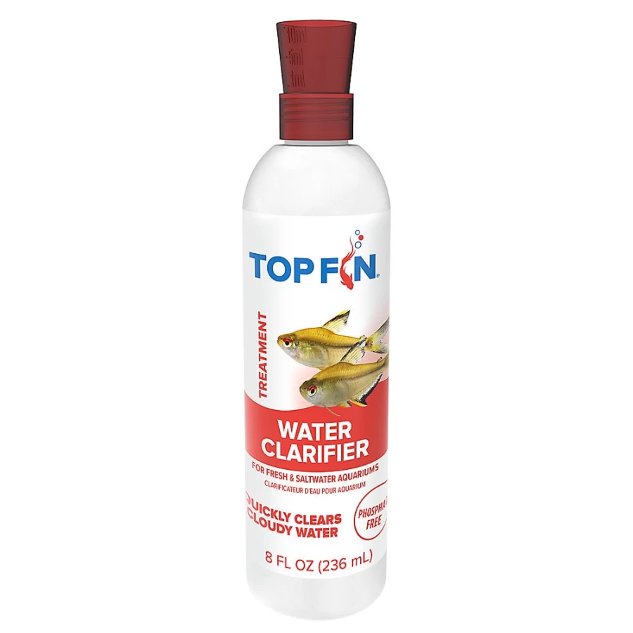 PetSmart Top Fin Aquarium Water Clarifier – Crystal Clear Fish Tank Water Solution