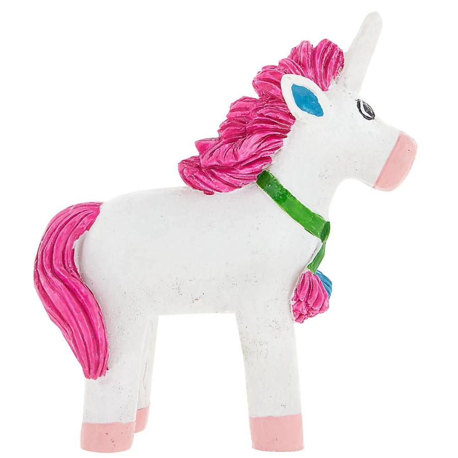 PetSmart Top Fin Sparkle Unicorn Aquarium Decor - Magical Underwater Ornament for Fish Tanks