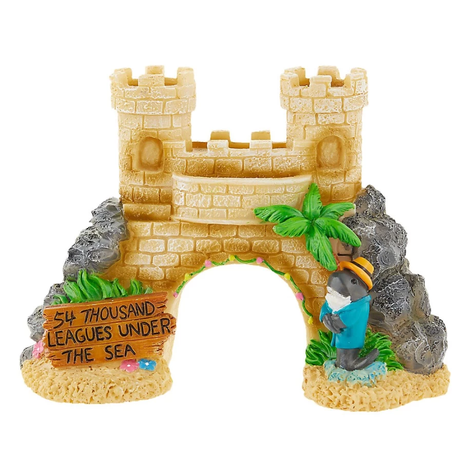 PetSmart Top Fin Sand Castle Club Fish Tank Decoration for Aquariums