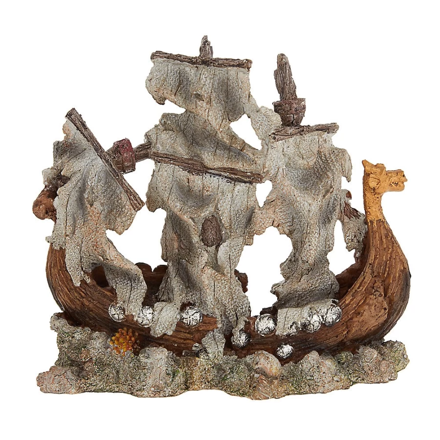 PetSmart Top Fin Sunken Ship Decoration for Aquarium Fish Tank