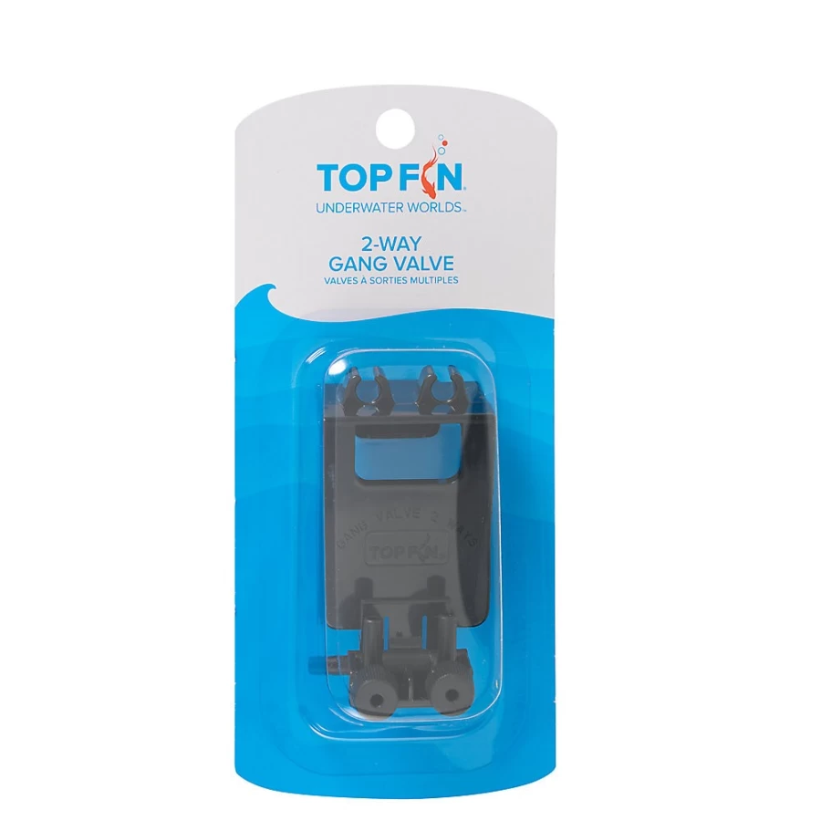 PetSmart Top Fin Dual Outlet Aquarium Air Pump Gang Valve for Fish Tanks