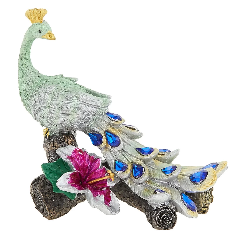 PetSmart Top Fin Peacock Aquarium Decoration - Vibrant Fish Tank Ornament for Aquatic Decor