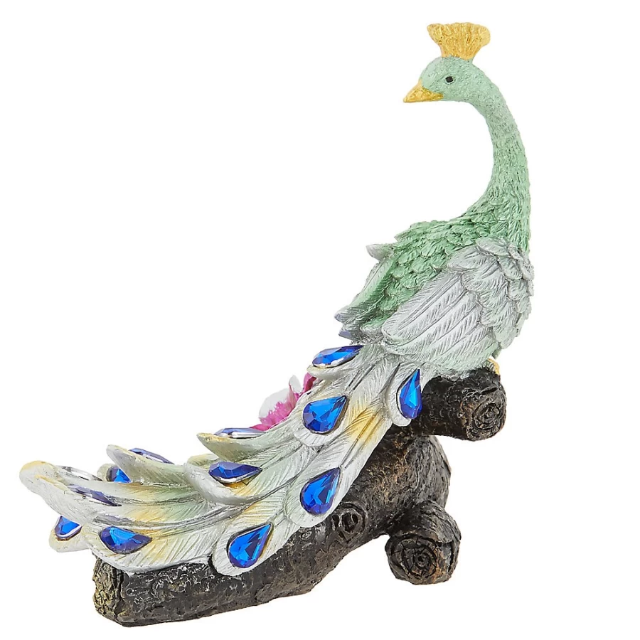 PetSmart Top Fin Peacock Aquarium Decoration - Vibrant Fish Tank Ornament for Aquatic Decor