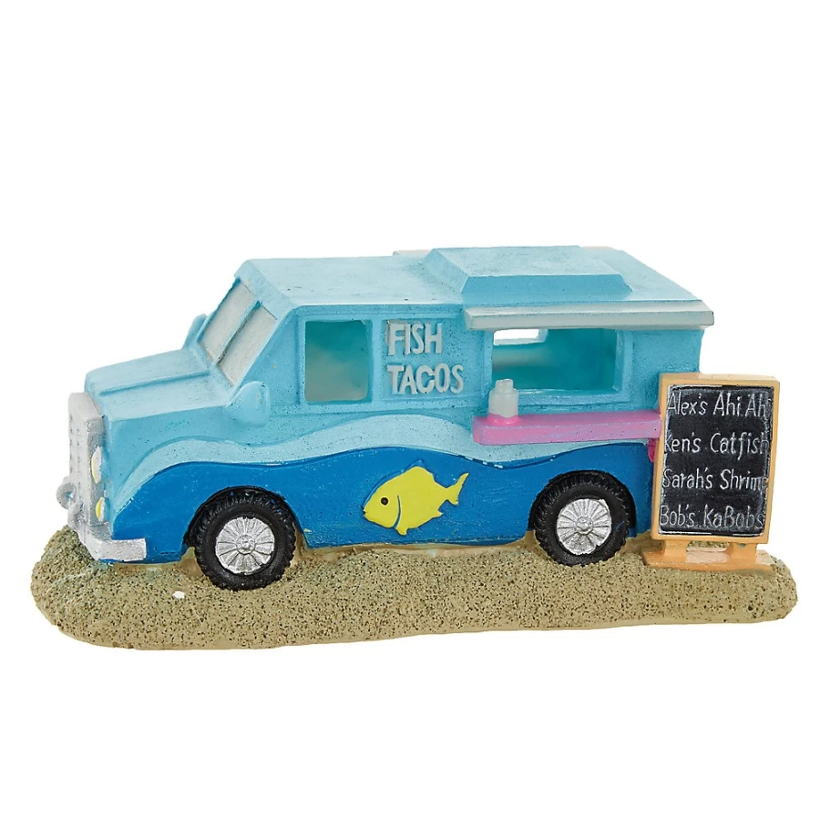 PetSmart Top Fin Taco Truck Fish Tank Decoration - Fun Aquarium Ornament for Your Underwater Scene