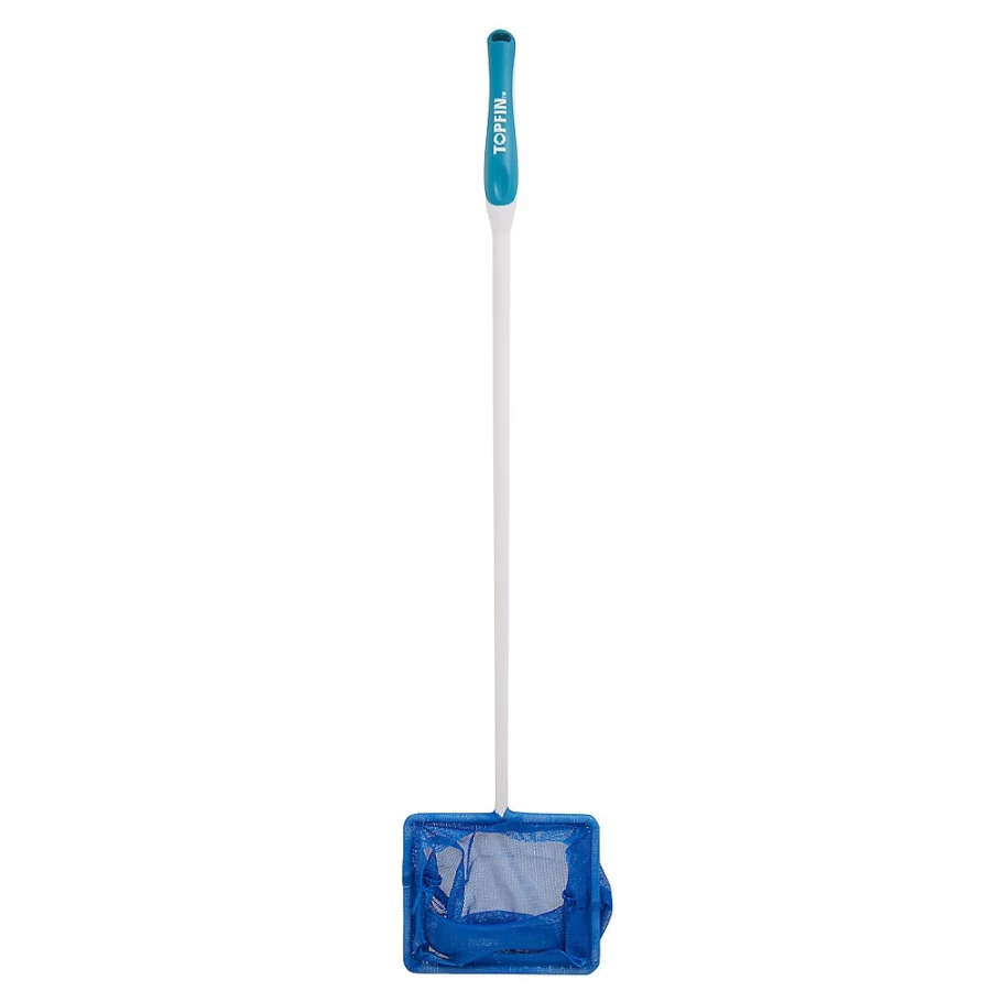 PetSmart Top Fin Deluxe Mesh Fish Net - Durable Aquarium Fish Catching Tool for Safe Handling