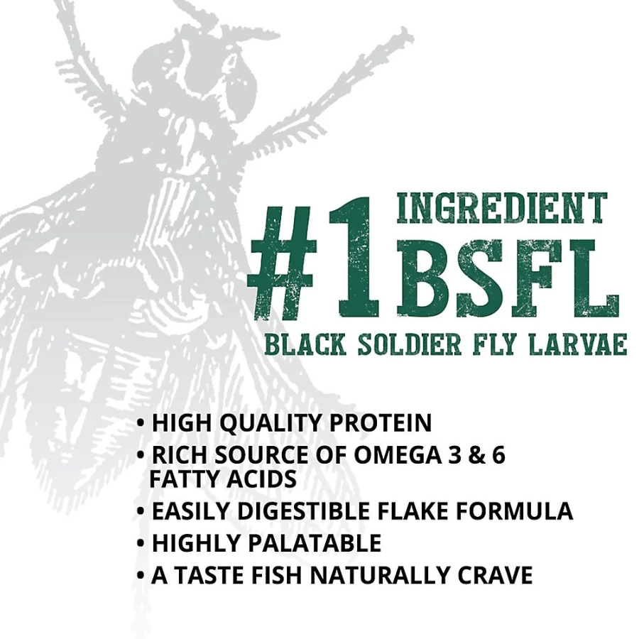 Fluval Bug Bites Spirulina Flakes for Tropical Fish - High Protein PetSmart Food