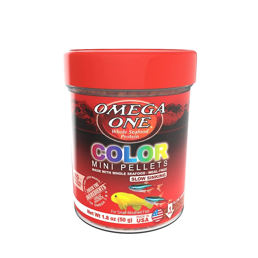 PetSmart OmegaTrade Slow-Sinking Color Mini Pellets for Aquatic Pets