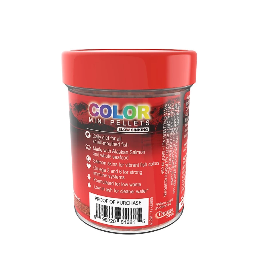 PetSmart OmegaTrade Slow-Sinking Color Mini Pellets for Aquatic Pets