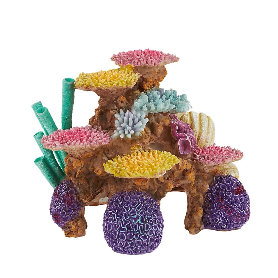 PetSmart Top Fin Coral Cave Aquarium Decoration for Fish Tanks – Natural-Looking Coral Reef Ornament
