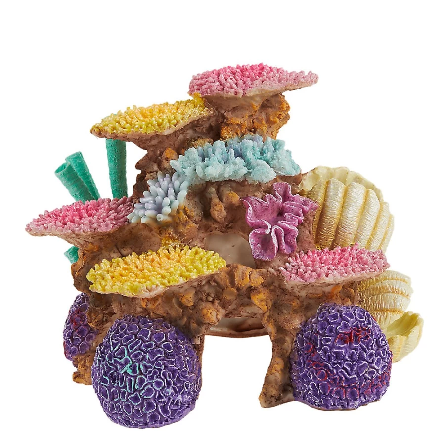 PetSmart Top Fin Coral Cave Aquarium Decoration for Fish Tanks – Natural-Looking Coral Reef Ornament