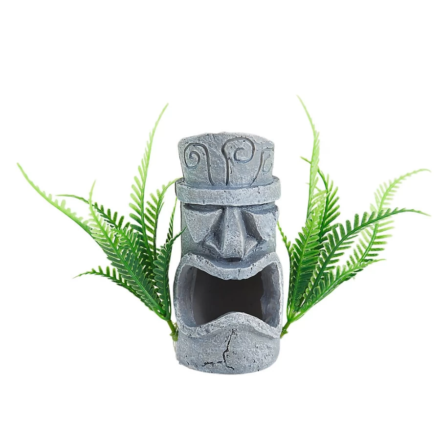 PetSmart Top Fin Idol Palm Aquarium Decor - Mini Underwater Ornament for Fish Tanks
