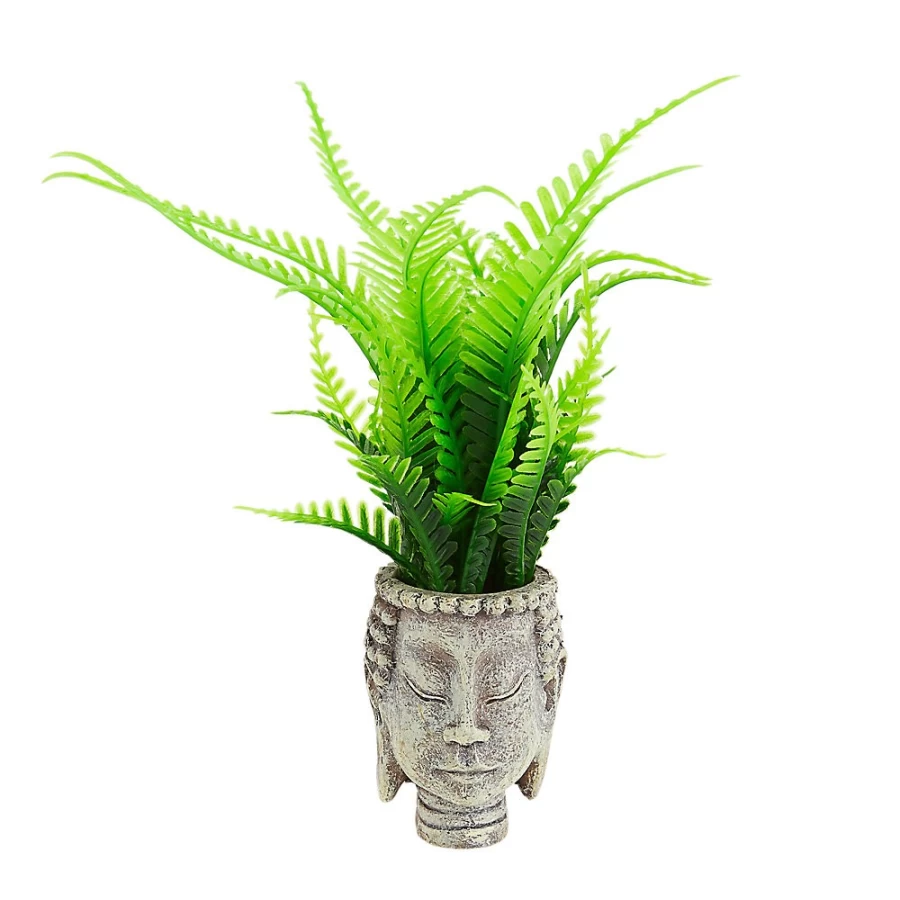 PetSmart Top Fin Zen Head Aquarium Decor - Serene Buddha Fish Tank Ornament for Aquatic Relaxation