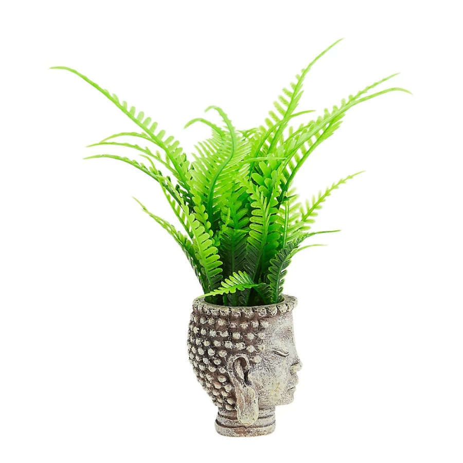 PetSmart Top Fin Zen Head Aquarium Decor - Serene Buddha Fish Tank Ornament for Aquatic Relaxation