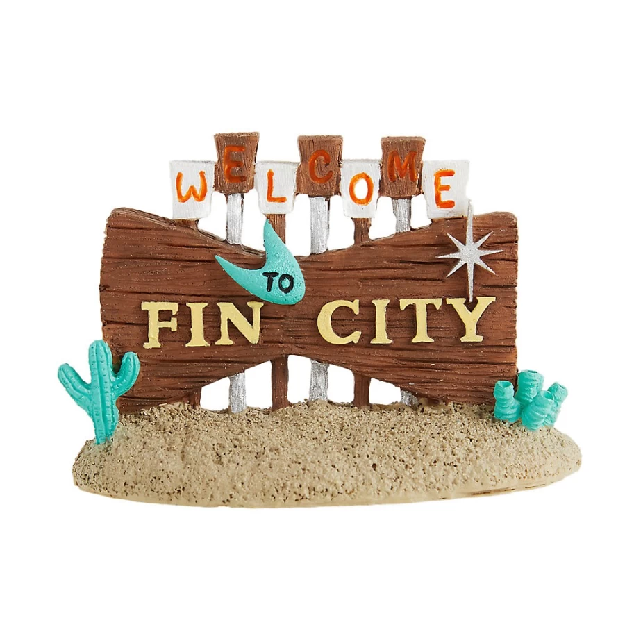 PetSmart Top Fin Fin City Aquarium Decoration - Unique Fish Tank Ornament for Aquatic Habitats