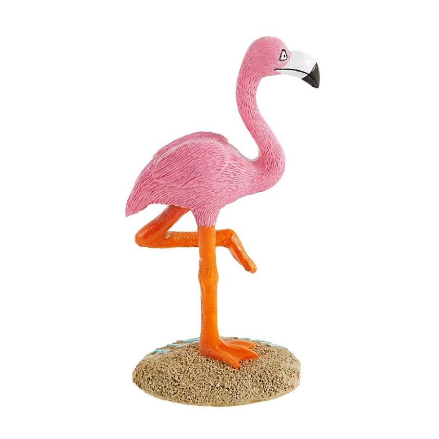 PetSmart Top Fin Flamingo Namaste Decor - Yoga Pose Aquarium Ornament for Fish Tanks