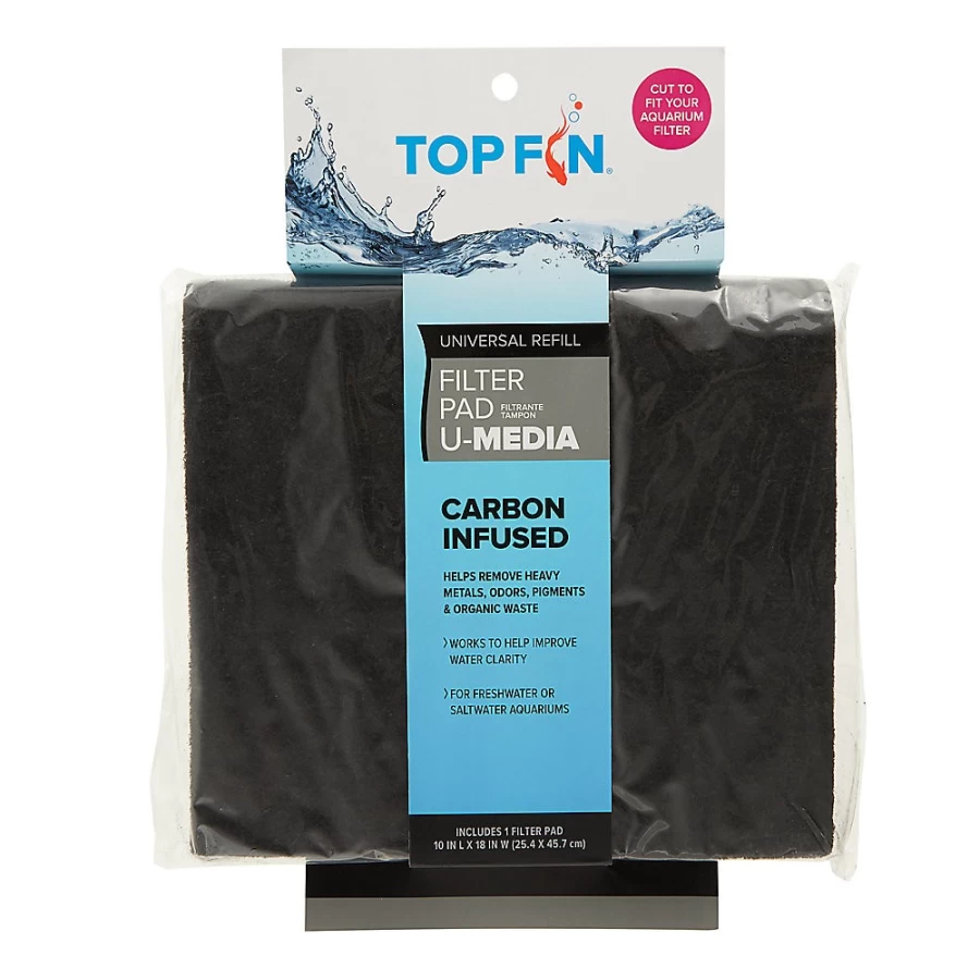 PetSmart Top Fin Premium Carbon Infused Aquarium Filter Pad for Crystal Clear Water