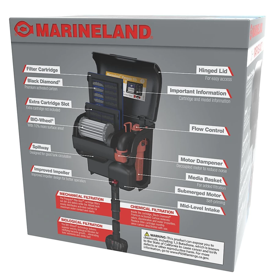 PetSmart Marineland Penguin PRO 175 Gallon Power Filter – Advanced Aquarium Filtration System