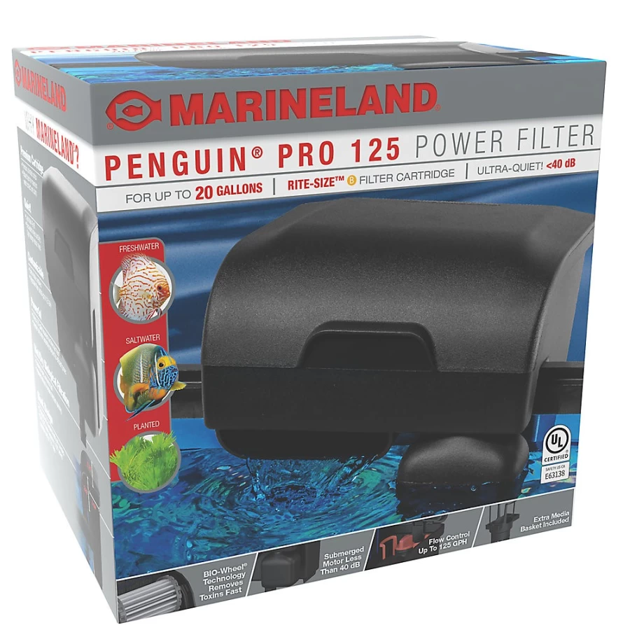 PetSmart Marineland Penguin PRO 125 Gallon Power Filter – Advanced Aquarium Filtration System