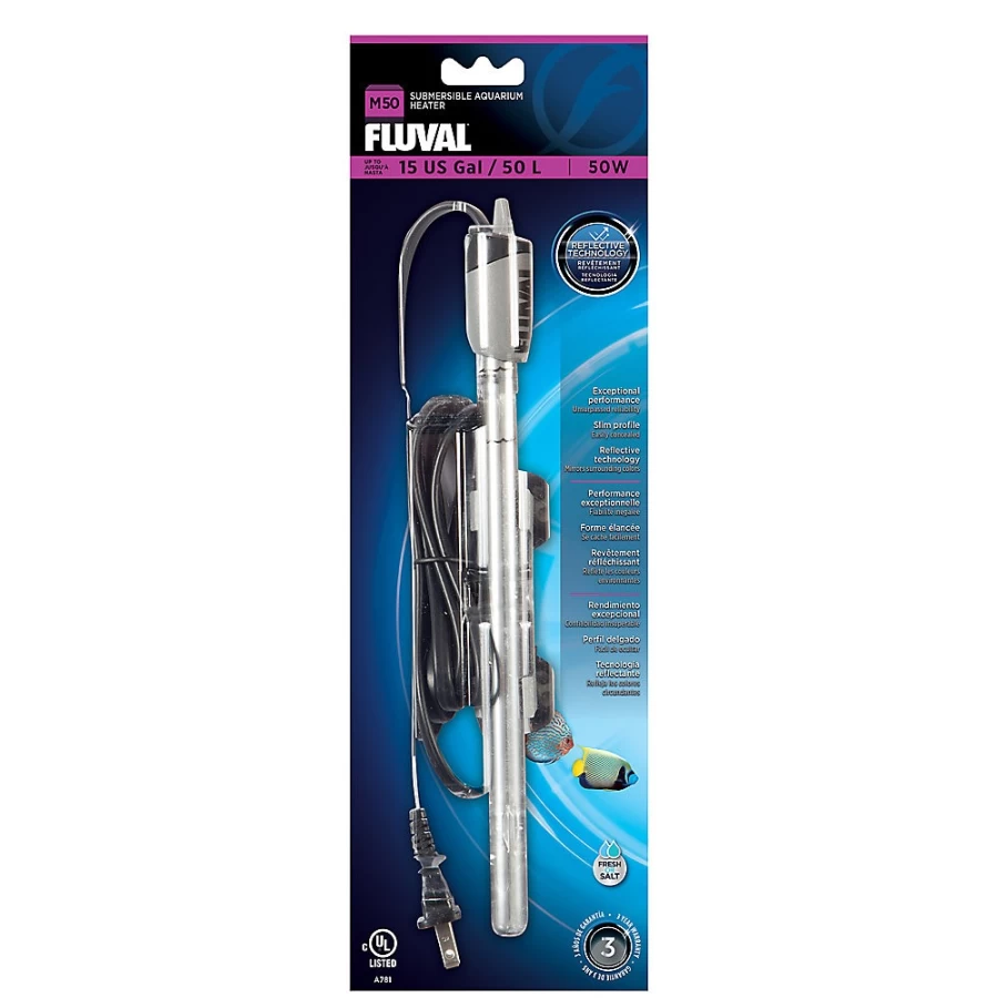 PetSmart Fluval M-Series Submersible Aquarium Heater for Fish Tanks - Adjustable Temperature