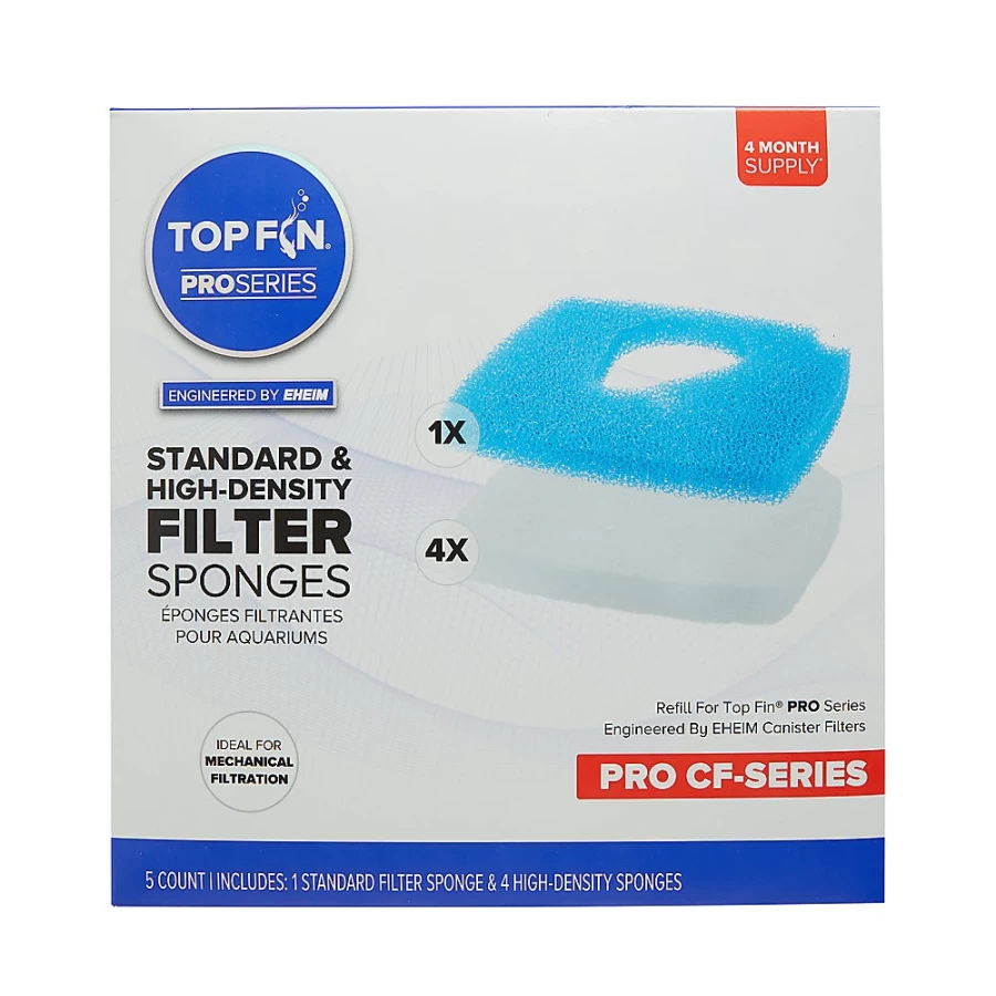 PetSmart Top Fin CF-Series High-Density Aquarium Filter Sponge for Optimal Water Filtration