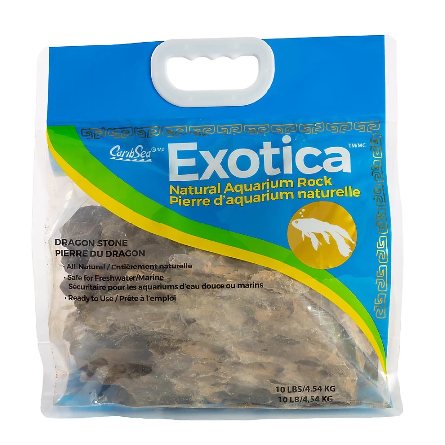 PetSmart CaribSea Exotica Dragon Stone - Natural Aquarium Rock for Fish Tanks