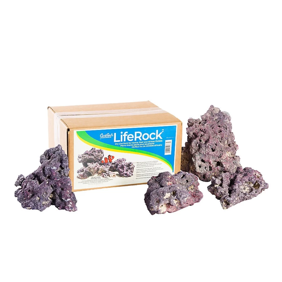 PetSmart CaribSea LifeRock Dry Live Rock for Saltwater Aquariums – Natural Reef Aquascaping Solution