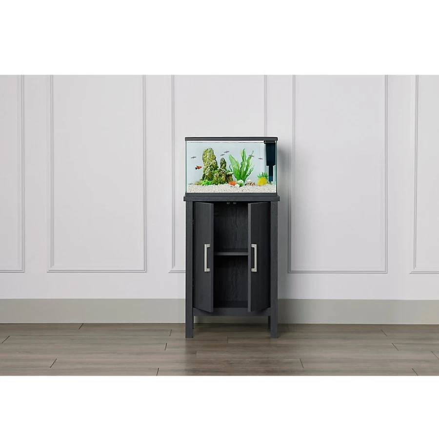 PetSmart Top Fin 10 Gallon Aquarium Stand - Sturdy Fish Tank Cabinet for Small Aquariums