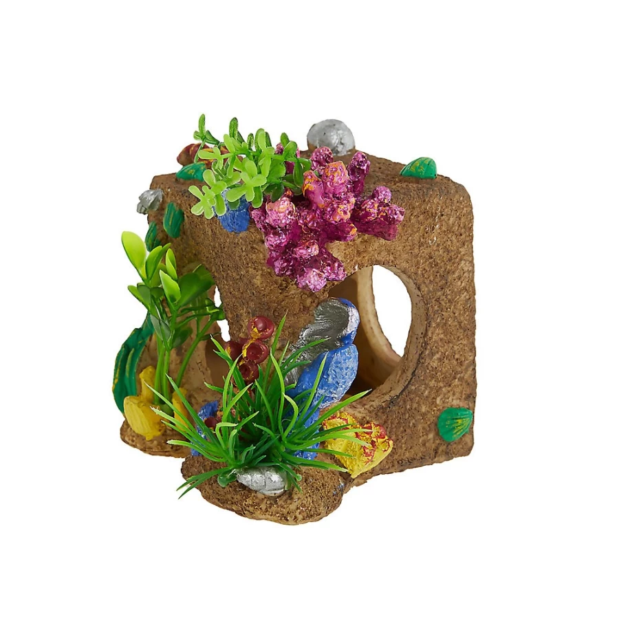 PetSmart Top Fin Mini Cube Aquarium Decorative Ornament for Fish Tanks
