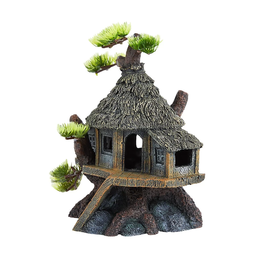 PetSmart Top Fin Asian Tree House Aquarium Decoration for Fish Tank