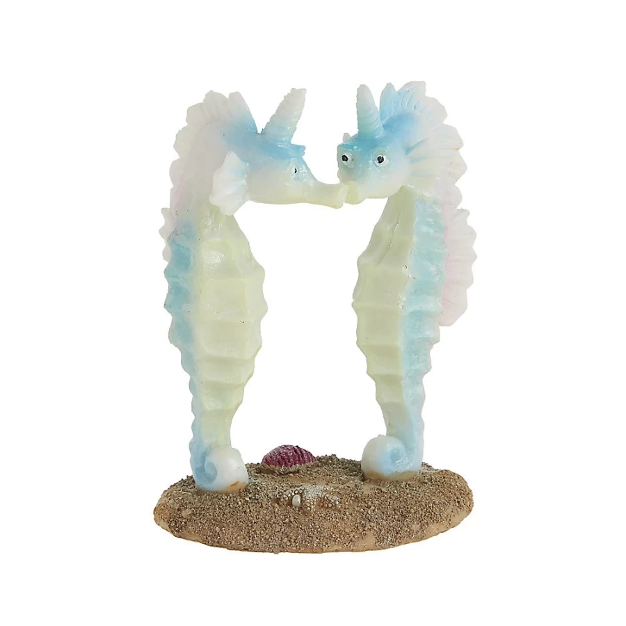 PetSmart Top Fin Glow Iridescent Seahorse Aquarium Decor for Fish Tank