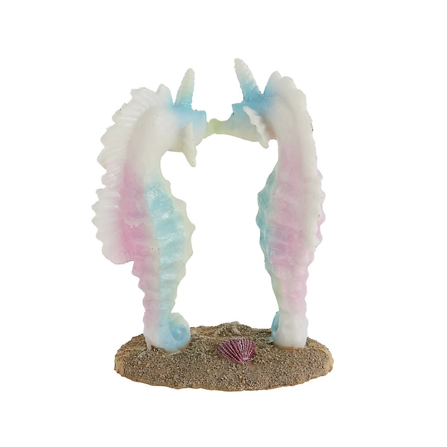PetSmart Top Fin Glow Iridescent Seahorse Aquarium Decor for Fish Tank