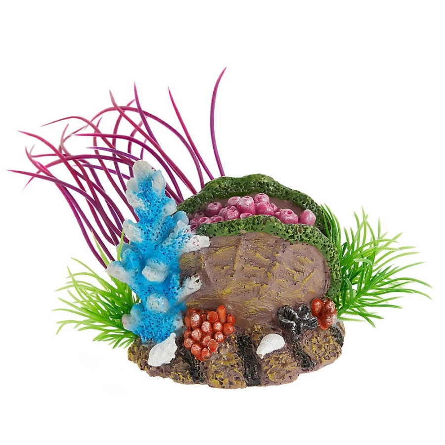 PetSmart Top Fin Vibrant Coral Plant Aquarium Decor Combo for Fish Tanks