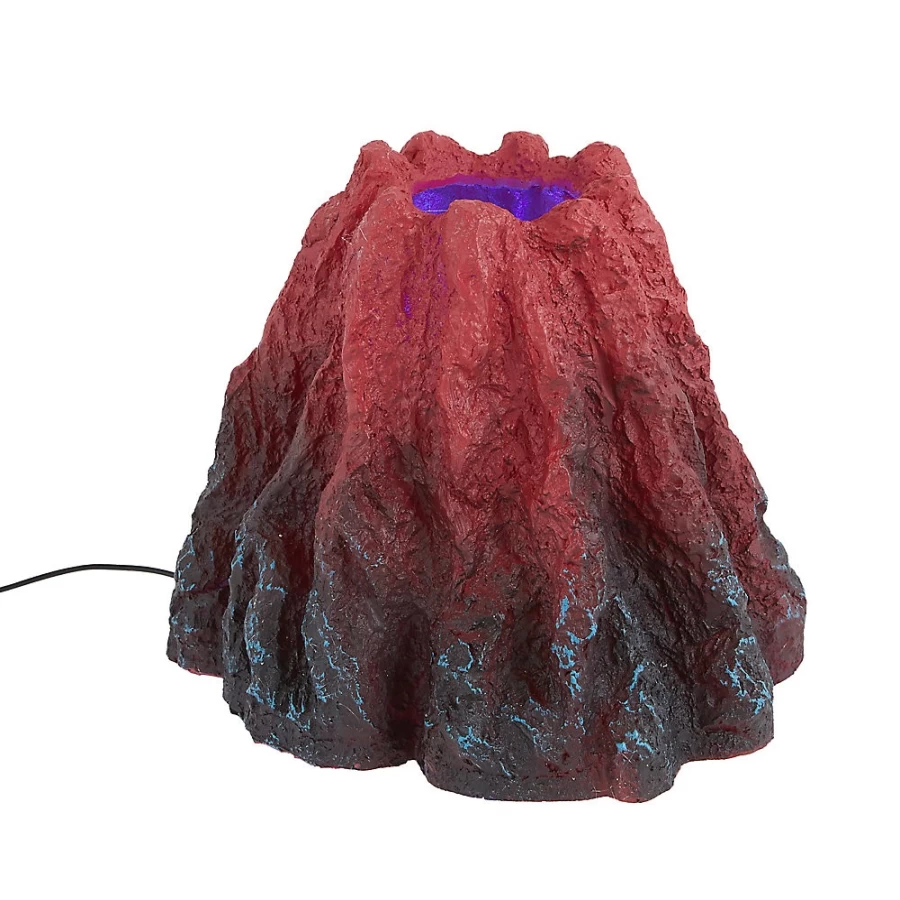PetSmart Top Fin LED Volcano Aquarium Decor with Lighting for Fish Tanks