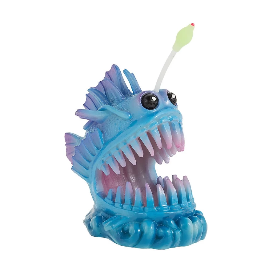 PetSmart Top Fin Angler Fish Aquarium Decoration - Unique Underwater Ornament for Fish Tanks