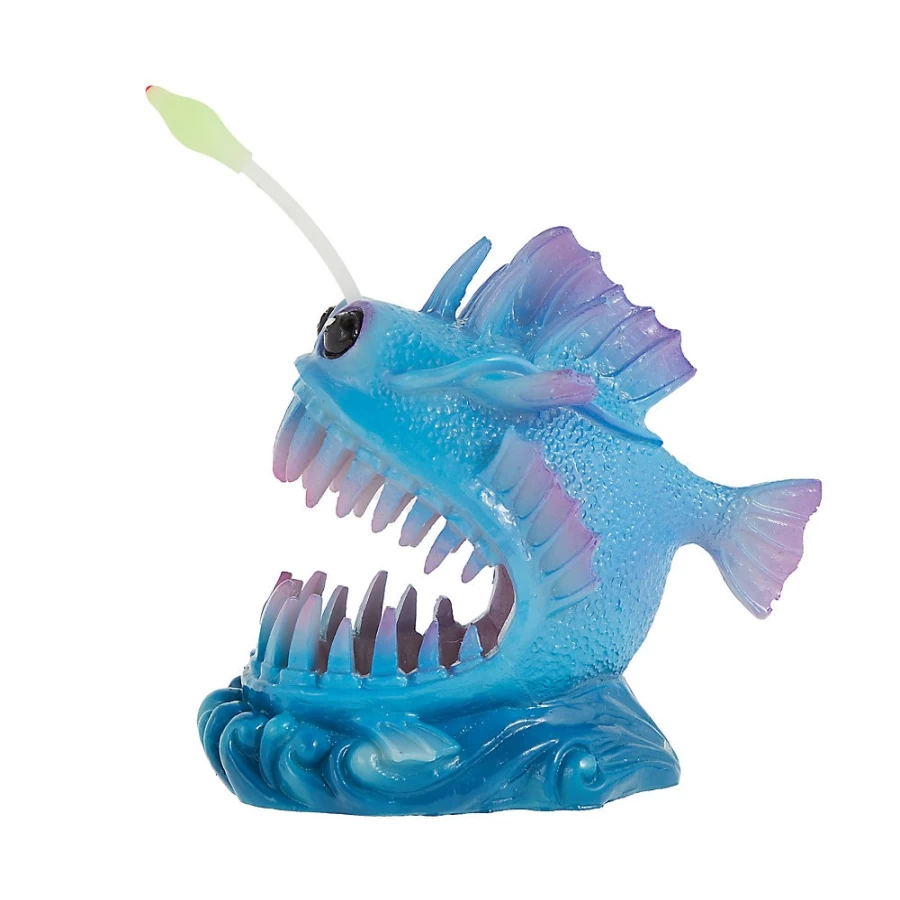 PetSmart Top Fin Angler Fish Aquarium Decoration - Unique Underwater Ornament for Fish Tanks