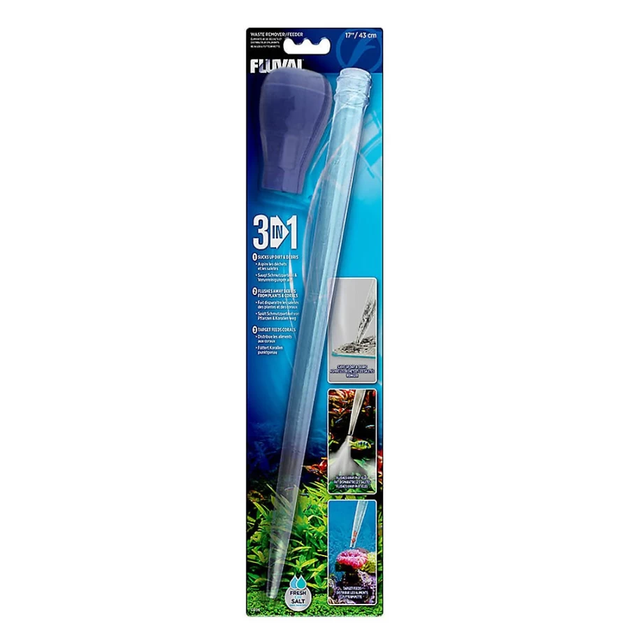 Fluval 3-in-1 Water Cleaner & Waste Remover for Aquariums - PetSmart