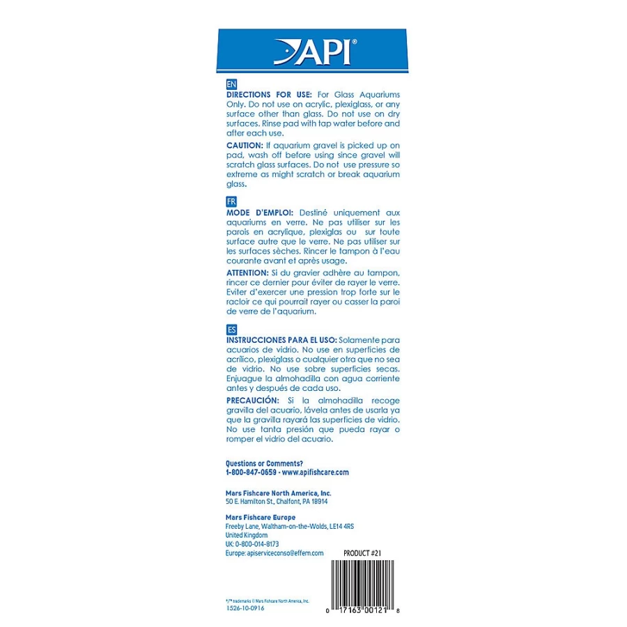 PetSmart API Algae Scraper - Efficient Aquarium Glass Cleaner for Fish Tanks