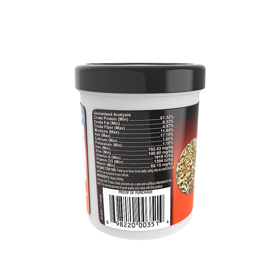 PetSmart Freeze Dried Mysis Shrimp - Omega-Rich Aquatic Pet Food by Omegatrade