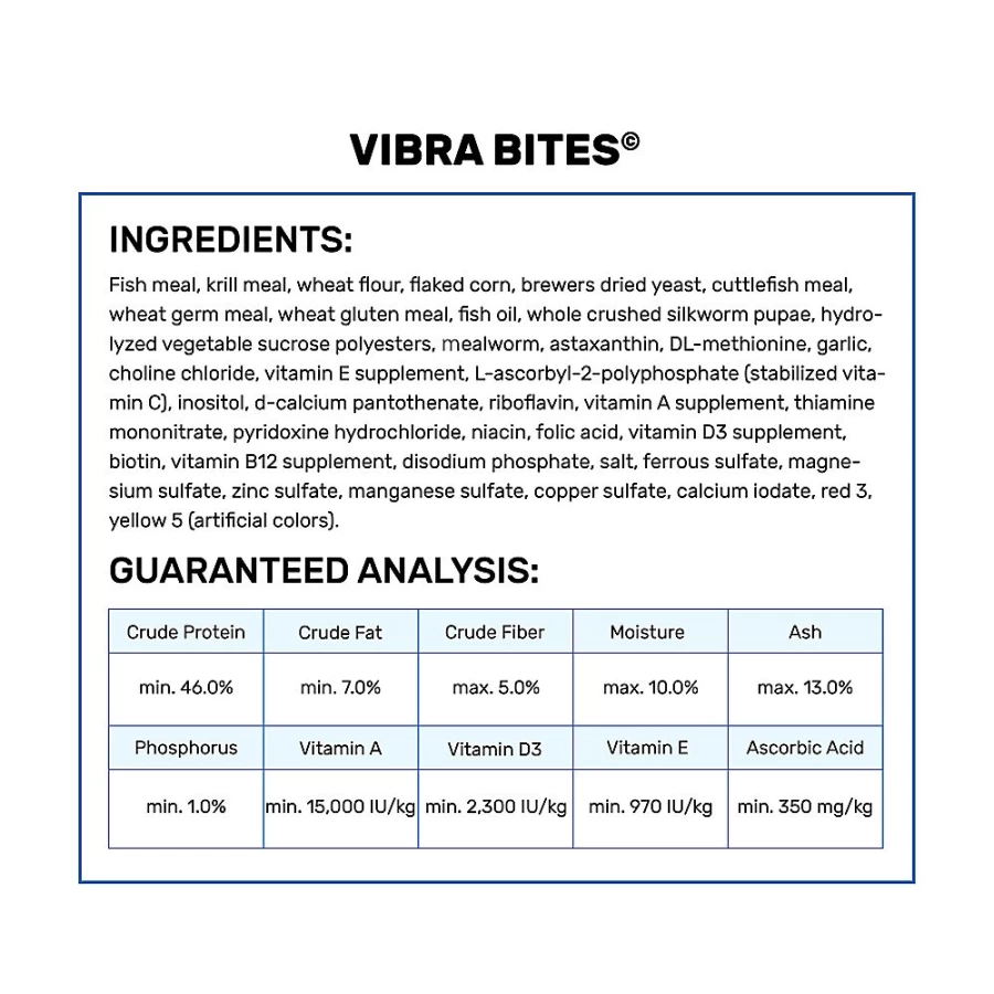 PetSmart Hikari Vibra Bites Blood Worms - Premium Freeze-Dried Fish Food for Tropical & Marine Fish