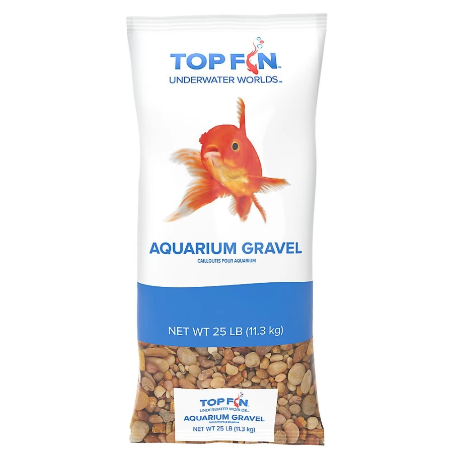 PetSmart Premium River Rock Aquarium Gravel - Top Fin Natural Substrate for Fish Tanks