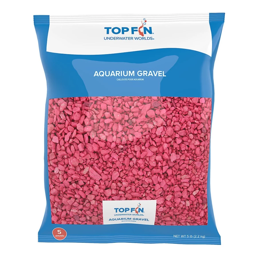 PetSmart Bright Pink Top Fin Premium Aquarium Gravel for Fish Tanks