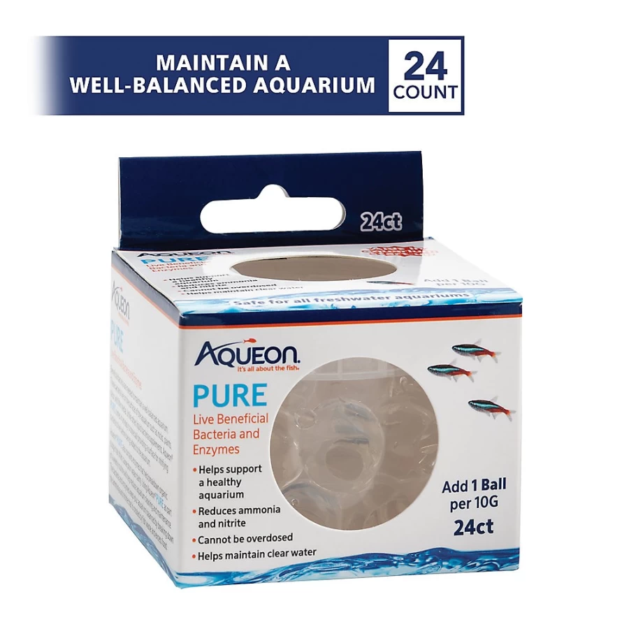 PetSmart Aqueon PURE Live Beneficial Bacteria for Aquariums - Tank Cleaner & Water Clarifier