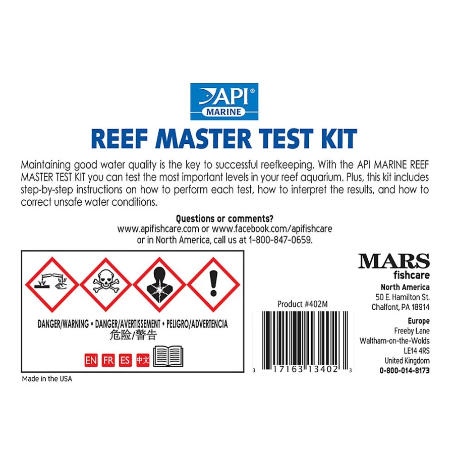 PetSmart API Reef Aquarium Saltwater Test Kit for Marine Tanks