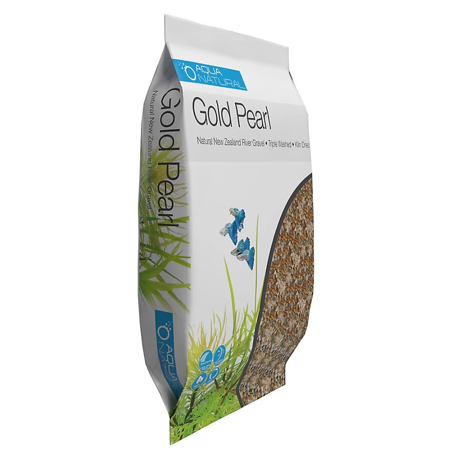 PetSmart Gold Pearl Aqua Natural Gravel for Aquarium - Premium Decorative Fish Tank Substrate