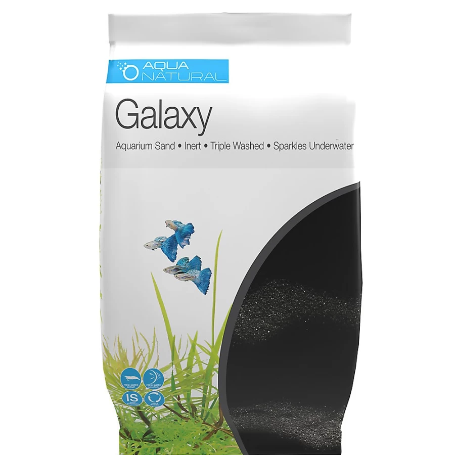 PetSmart Galaxy Black Aqua Natural Sand for Aquariums - Premium Aquatic Substrate