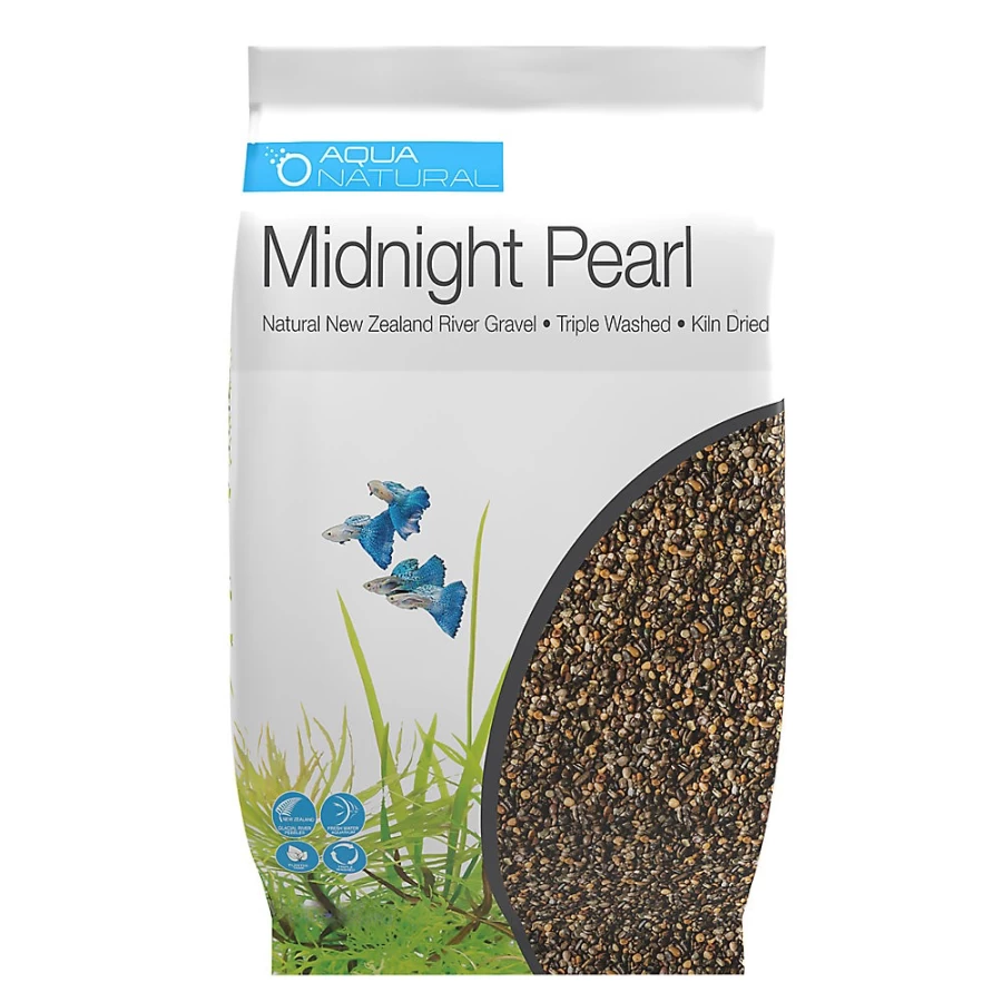 PetSmart Midnight Pearl Aqua Natural Gravel for Aquarium - Decorative Fish Tank Substrate