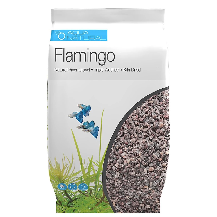 PetSmart Flamingo Pink Aqua Natural River Gravel for Aquarium - Decorative Fish Tank Substrate