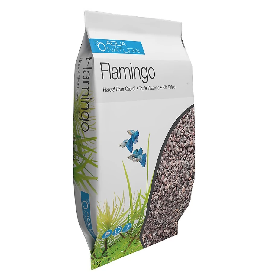 PetSmart Flamingo Pink Aqua Natural River Gravel for Aquarium - Decorative Fish Tank Substrate